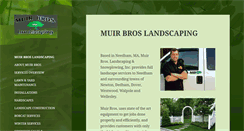 Desktop Screenshot of muirbroslandscaping.com
